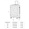 thumbnail image 4 of TRAVLR  Strokes Medium (25") Hardside Luggage  Expandable,  Anti-Scratch, Mute Eight Wheels  Wheels and TSA Lock- Grey, 4 of 6