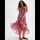 thumbnail image 5 of Vestido Tubo de Verano para Mujer, Liso, Sin Tirantes, con Hombros Descubiertos y Volantes. Rojo M, 5 of 7