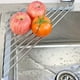 thumbnail image 5 of Estante de secado de platos enrollable de triángulo pequeño con marco de acero inoxidable con revestimiento de silicona para esquinas de fregadero, cocina multiusos sobre el fregadero, 5 of 5
