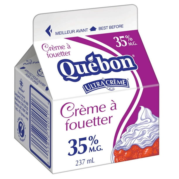 Crème à fouetter 35 % Québon 237 ml