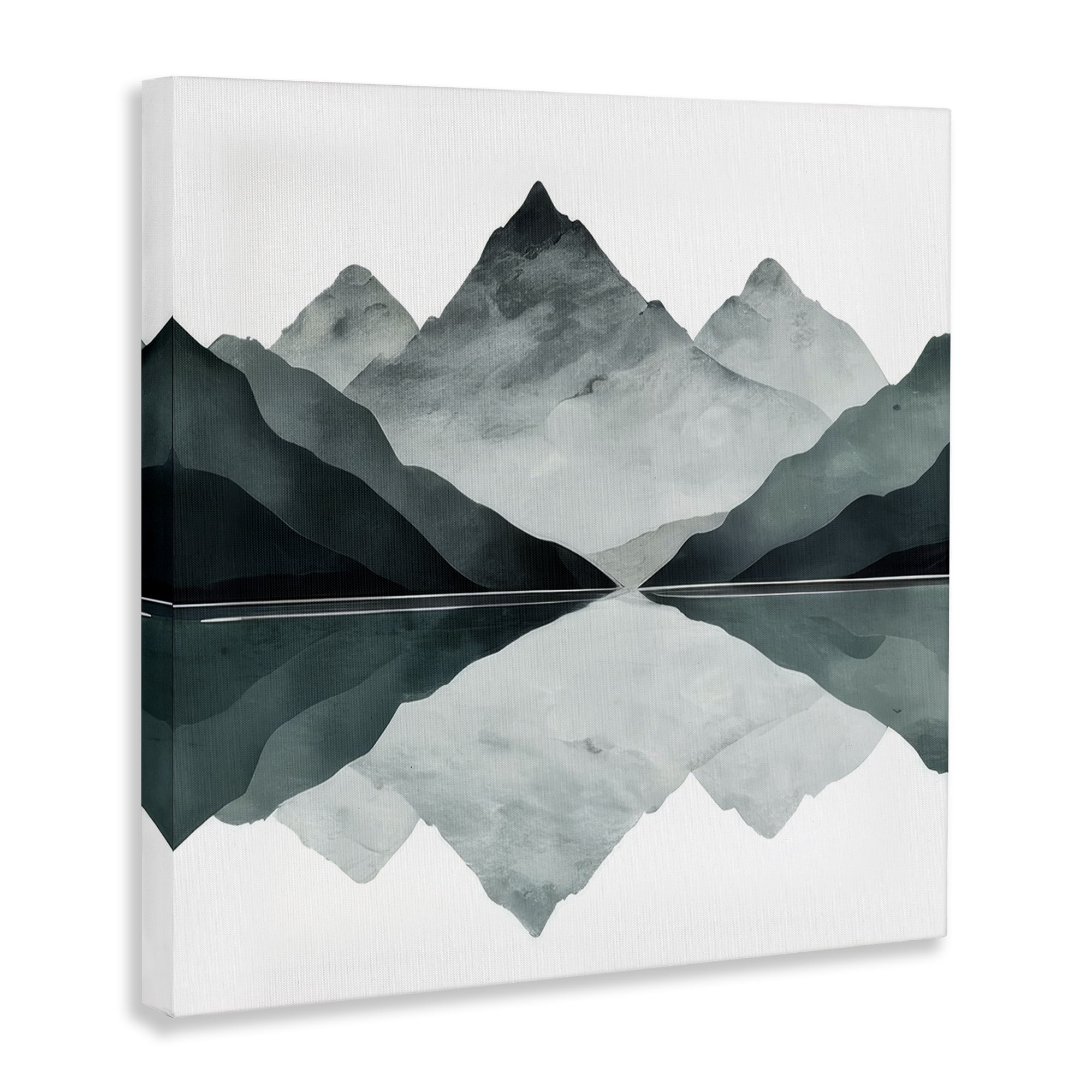 Stupell Industries Earth & Water Landscape Landscape & Nature Painting Wrapped Canvas Art Print Wall Art, 36 x 36