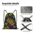 thumbnail image 4 of Gaeub Mardi Gras Surface Drawstring Backpack Bag Sport Gym Sackpack Heavy Duty String Backpack for Men Women-Small, 4 of 6