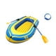 thumbnail image 3 of Juego de bote inflable tipo , de PVC superresistente, para estanques, y ríos, con 4 cámaras de , bote flotante para niños, adultos y amarillo, 3 of 8