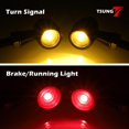 thumbnail image 3 of TSUNG Mini Motorcycle Turn Signals Light LED Micro Blinkers for Front/Rear Universal Aftermarket Small Indicator for Cafe Racer Bobber Cruiser Street Bikes (E-Black Red&Amber), 3 of 7