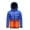 02Blue, variant on Hicidod Heated Jacket Kids Waterproof Fashion Solid Heating Jackets Hooded Zipper Rechargeable Warming Heated Clothing for Skiing