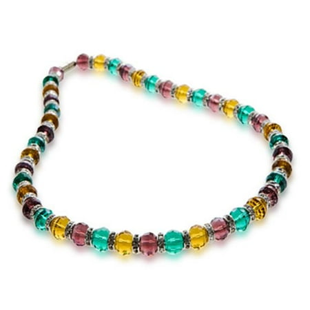 Alexander Kalifano WHITE-NGG-N04 Gorgeous Glass Necklaces - Multi-Colored