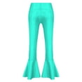 thumbnail image 2 of iEFiEL Kids Girls Jazz Hip Hop Dance Flare Pants Gymnastics Yoga Bell Bottoms Lake Green 10, 2 of 6