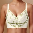 thumbnail image 6 of Comfortable Lace Bra No Steel Ring Adjustable Lift Bra for Women Breathable Underwear for Everyday Wear #White,36, 6 of 6