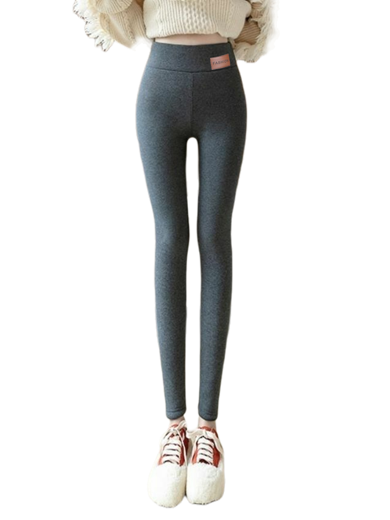 Women Fleece Lined Leggings High Waist 