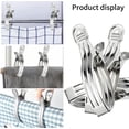 thumbnail image 5 of RV 8 Pinzas Grandes para Ropa de Acero Inoxidable, Pinzas Grandes para Cortavientos, Pinzas Duraderas para Toalla de Playa/Toalla de Mano/Sábanas de Baño/Manteles y Ropa Sailing Electrónica, 5 of 5