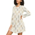 thumbnail image 3 of joogoo Cute Bears Women's Long Sleeve Nightgown Sleepwear L, 3 of 8