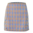 thumbnail image 6 of Seyurigaoka Women Vintage Short Skirts High Waist Split A-line Mini Skirts, 6 of 9