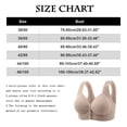 thumbnail image 2 of WCJM Beige Womens No Underwire Bras Plus Size Comfort Soft Bras Supportive Bralettes Cute Strong Support Sports, 2 of 6