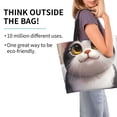thumbnail image 2 of Fotbe Cute Cartoon Kitten Bolsa Tote Estética de Lona con Estampado para Mujer - Bolsa Reutilizable de Hombro Casual para Vacaciones, Compras, Trabajo y Gimnasio, 2 of 8