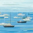thumbnail image 2 of Scarvey, Emma 15x15 Gold Ornate Wood Framed with Double Matting Museum Art Print Titled - Summer Regatta II, 2 of 4