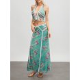 thumbnail image 5 of Lamuusaa Women Skirt Set,  Sleeveless Tie-up Halterneck Backless Vest with Long Skirt Summer Outfit, 5 of 7