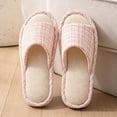 thumbnail image 5 of Busydd Soft Sole Women's Indoor Slippers Open Toe Slip on Shoes Casual Comfortable Home House Slippers 38, 5 of 7