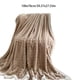 thumbnail image 3 of 39.37x27.55in Fleece Throw Blanket For Couch Soft Warm Fluffys Cream Solid ColorBlanket Decorative And Giftable Striped Blankets For, 3 of 6