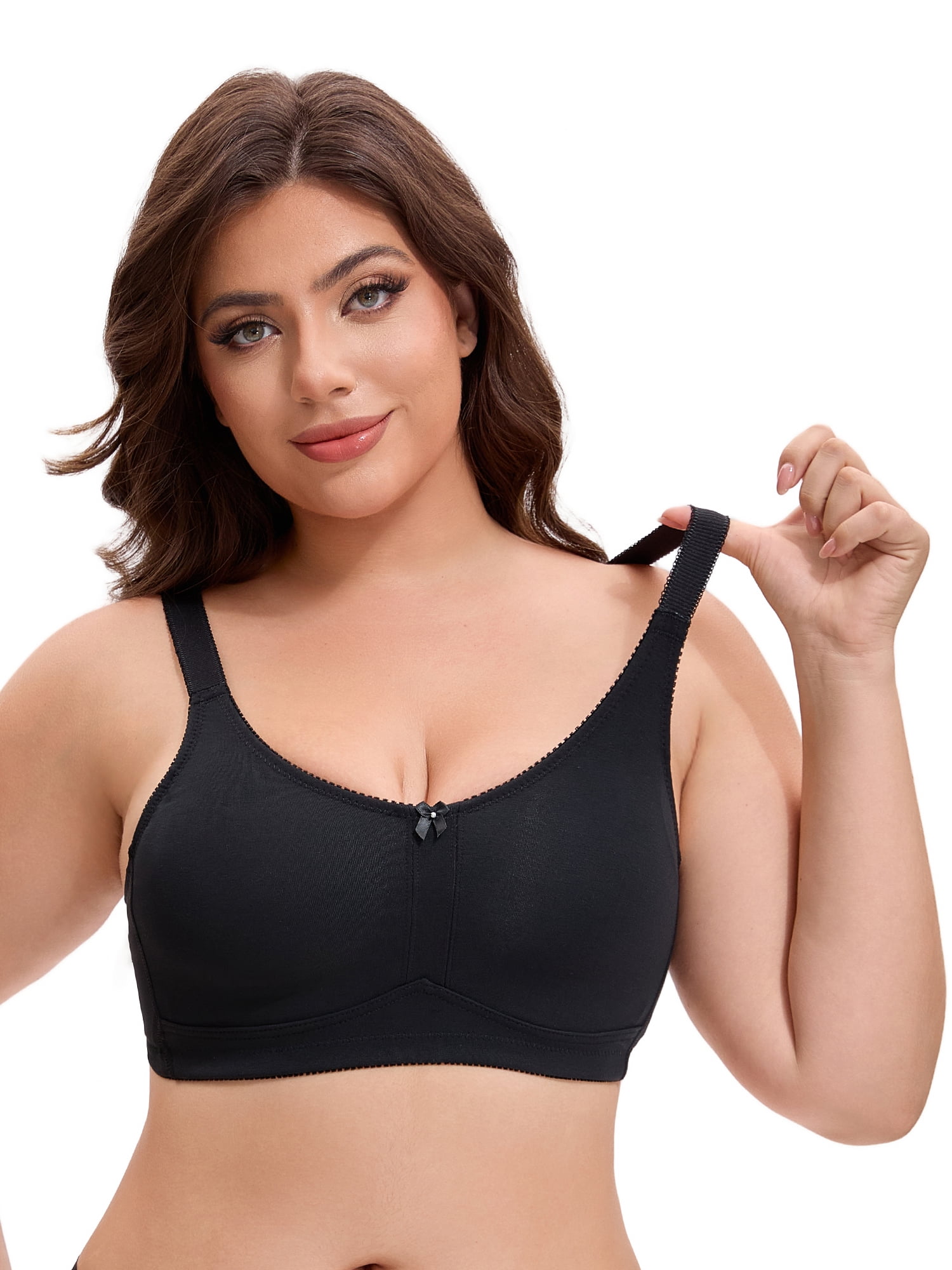 Unique Bargains Women's Pocket Bra for Silicone Breast Forms Minimizers Black 40 B