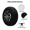 thumbnail image 2 of Lsque Pet Care Grooming Pattern Tire Covers - Tough Tire Wheel Protector for Truck, SUV, Trailer, Camper, RV-14 inch, 2 of 6