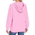 thumbnail image 5 of TARAINYA Women Oversized Crewneck Hoodies Long Sleeve Pullover Sweatshirt with Pockets, 5 of 9