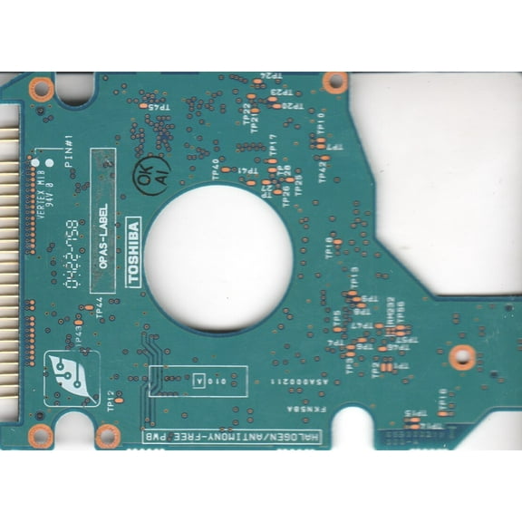MK6021GAS, HDD2183 B ZEO1 S, G5B000211000-A, Toshiba 60GB IDE 2.5 PCB
