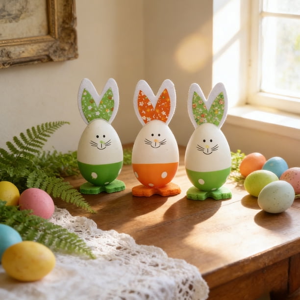 Huevos de Pascua Huevos de Conejo de Pascua Decoraciones de Pascua