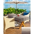 thumbnail image 5 of Brown Retro Wood Board Rectangle Tablecloth with Zipper,Waterproof Table Cloth with Umbrella Hole Patio Tablecloths for Outdoor Tables,Country Farmhouse Khaki Gradient Washable Spillproof Table Cover, 5 of 6