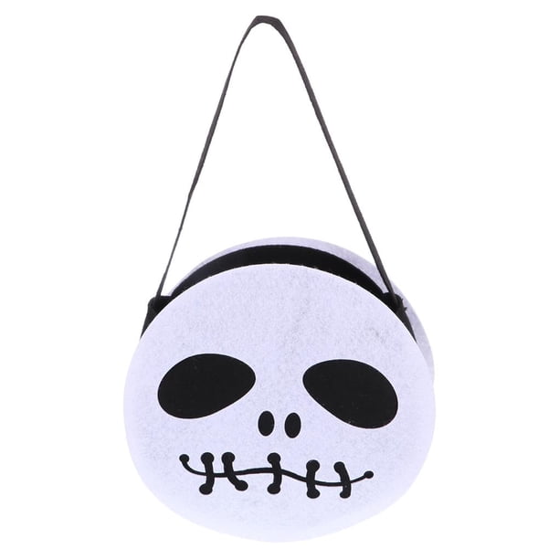 Bewildely Bolsas de tela no tejida de Halloween Bolsas de cubo de regalo de dulces de Halloween Goodie Tote Treat Basket Buggy Bag Decoración para Home Kits de decoración para fiestas No. 4 Bewildely HA027262-04
