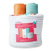 Mother's Day Mom's Kitchen Basket and Kitchen Towel Gift Set, White, 3 Pieces, by Way To Celebrate