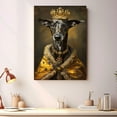 thumbnail image 4 of Dog Canvas Print Funny Sloughi Dog Painting Poster Vintage Wall Art Starry Night Artwork Picture for Bedroom Decor, 4 of 6
