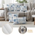 thumbnail image 5 of Outdoor Pillow Covers 24x24 Set of 2, Blue Beige Coastal Waterproof Patio Throw Pillow Covers for Couch Sofa Chair, Summer Beach Starfish Coral Nautical Decorative Pillowcases for Throw Pillows, 5 of 9