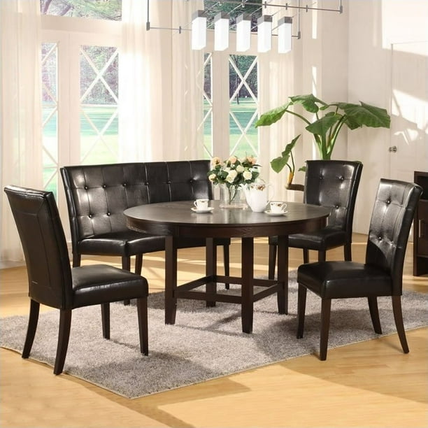 Modus Bossa 5 Piece 54 Inch Round Dining Table Set Com 5 Piece 54 Inch Round Dining Table Set, 54 Inch Round Glass Dining Table Set
