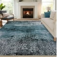 thumbnail image 3 of Garvee 9'x12' Area Rugs, Modern Abstract Living Room Rugs, Vintage Rugs Washable Throw Print Carpet for Bedroom Dining Room Home Decor,Brown, 3 of 9