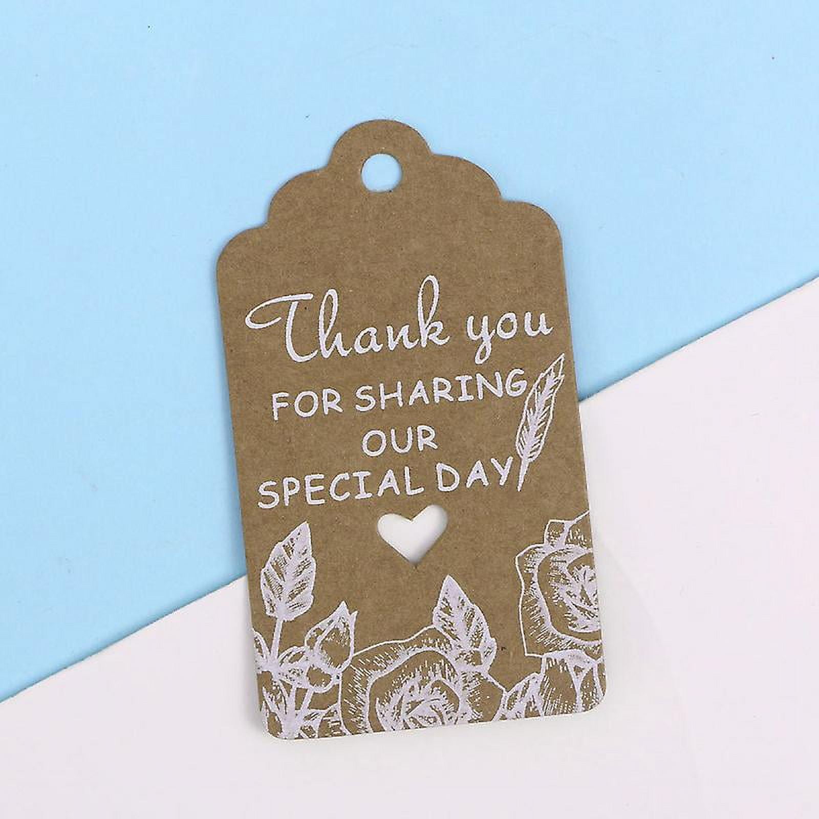 100pcs Hanging Tags With String
