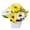 Yellow, variant on Artificial Potted Flowers, Faux Gerbera Daisy Mixed Sunset Color, 1 Pack Pre-Potted Fake Plant, for Home Desk Office Indoor Outdoor Decor