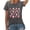 Dark Gray, variant on Trendfront Womens Strawberry Graphic Tops Crewneck Casual Short Sleeve Loose Fit Tee Trendy Fashion T Shirts Relaxed Pullover Daily Clothes