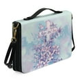 thumbnail image 2 of ZUXONGSY Cross Hibiscus Pigeon Print Bible Case for Women Hope And Love Leather Bible Cover with Shoulder Strap and Handle Sturdy Bible Protector Zippered Bible Bag with Pen Slots, L, 2 of 6