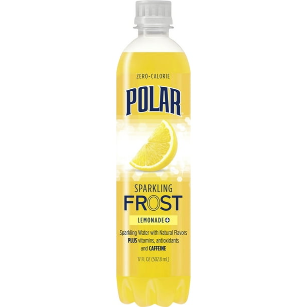 Polar Sparkling Frost Water, Lemonade +, 17 Fl Oz, 12 Count Walmart