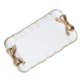 thumbnail image 1 of Yuarrent Bandeja de resina, para pasteles, forma Rectangular, mano de obra, almacenamiento, de fruta, soporte para aperitivos, artesanía, Decoración del hogar Blanco, 1 of 6