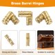 thumbnail image 4 of 20Pcs bisagras de barril invisibles, bisagra oculta de latón de 5x17mm para caja de joyas, cajas de música, oro, 4 of 6