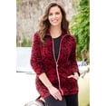 thumbnail image 2 of Catherines Women's Plus Size Cozy Velour Jacket, 2 of 6