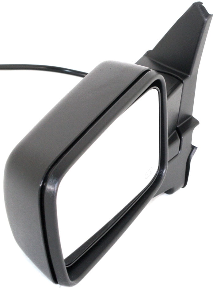 Mirror Compatible With 2006-2010 Jeep Commander Left Driver Side Heated Textured Black Kool-Vue