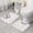 White Cow Black, variant on White Cow Black Spot Bow Pattern Bathroom Rugs Sets 3 Piece,Toilet Cover Set,Absorbent Non Slip Bathroom Mats Sets with U-Shaped Contour Rug Toilet Rug Set