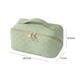 thumbnail image 3 of Bolsa de cosméticos de PU Likrtyny Caja de maquillaje a cuadros gran capacidad verde, 3 of 9