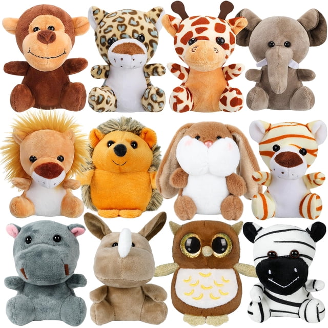 Animales de peluche Arrozon, pequeños, 10 cm, a granel, 12 unidades para niños