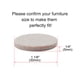 thumbnail image 2 of 16pcs Almohadillas de Muebles de Fieltro Redondas 1 1/8" Protector de Piso para Patas de Sillas, 2 of 7