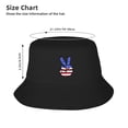 thumbnail image 4 of ZICANCN Bucket Hat Unisex for Men Women, American Flag Finger Fashion Fishing Hat Cute Fisherman Cap, Black, 4 of 5