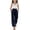 Navy, variant on Bovxnpu Girls Cotton Casual Pants Linen Cotton Girls Shorts Casual with Pockets Drawstring Waist Pants
