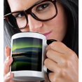 thumbnail image 2 of 3drose, Alaska, Arctic Circle, Bettles, Northern Lights - Us02 Bja0288 - Jaynes Gallery, 15oz Two-tone Black Mug, 2 of 6